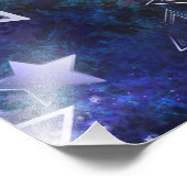 Weltraum-Hintergrund mit Sternen Fotodruck (Ecke)