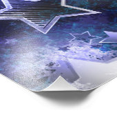 Weltraum-Hintergrund mit Sternen Fotodruck (Ecke)