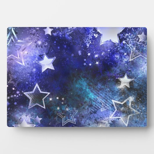 Weltraum-Hintergrund mit Sternen Fotoplatte (Vorderseite)