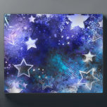 Weltraum-Hintergrund mit Sternen Fotoplatte<br><div class="desc">Leerzeichen mit Sternen</div>