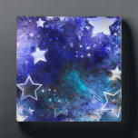 Weltraum-Hintergrund mit Sternen Fotoplatte<br><div class="desc">Leerzeichen mit Sternen</div>