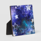 Weltraum-Hintergrund mit Sternen Fotoplatte (Vorderseite)