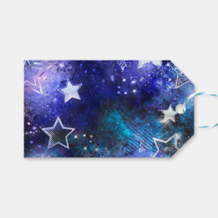 Weltraum-Hintergrund mit Sternen Geschenkanhänger