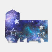 Weltraum-Hintergrund mit Sternen Geschenkschachtel (Ungefaltet)