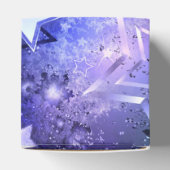 Weltraum-Hintergrund mit Sternen Geschenkschachtel (Oben)