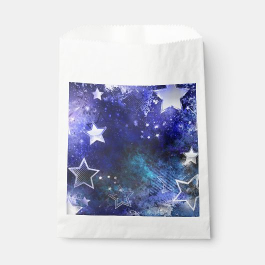 Weltraum-Hintergrund mit Sternen Geschenktütchen (Vorderseite)