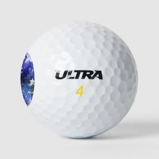 Weltraum-Hintergrund mit Sternen Golfball (Logo)