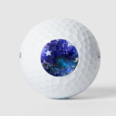 Weltraum-Hintergrund mit Sternen Golfball (Vorderseite)
