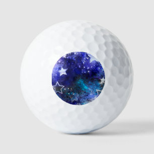 Weltraum-Hintergrund mit Sternen Golfball