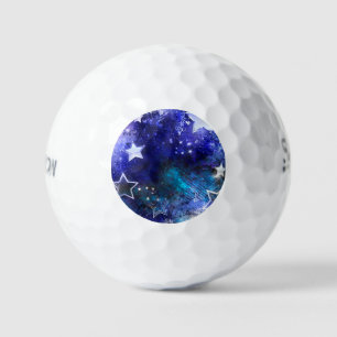 Weltraum-Hintergrund mit Sternen Golfball