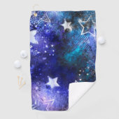 Weltraum-Hintergrund mit Sternen Golfhandtuch (Insitu)