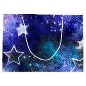 Weltraum-Hintergrund mit Sternen Große Geschenktüte (Rückseite)