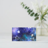 Weltraum-Hintergrund mit Sternen Hinweiskarte (Stehend Vorderseite)
