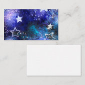 Weltraum-Hintergrund mit Sternen Hinweiskarte (Vorne/Hinten)