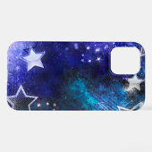 Weltraum-Hintergrund mit Sternen iPhone Hülle (Rückseite (Horizontal))