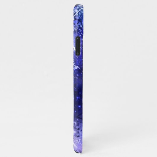 Weltraum-Hintergrund mit Sternen iPhone Hülle (Rechte Seite)