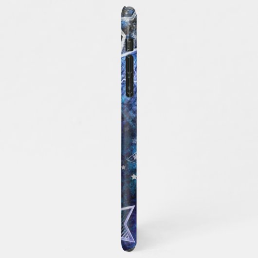 Weltraum-Hintergrund mit Sternen iPhone Hülle (Linke Seite)