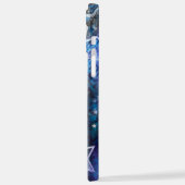 Weltraum-Hintergrund mit Sternen iPhone Hülle (Linke Seite)