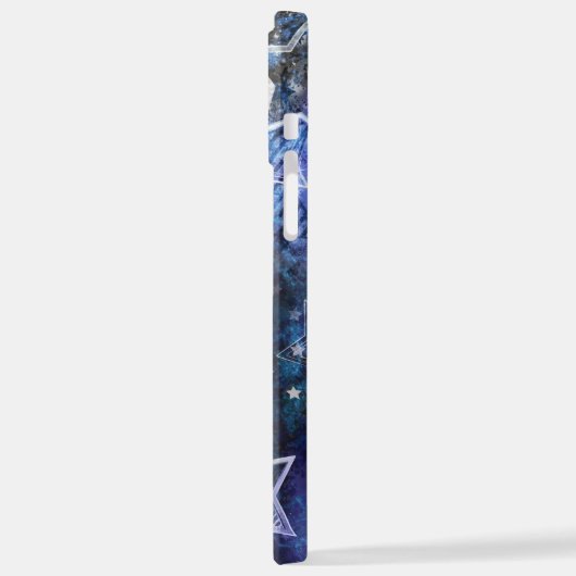 Weltraum-Hintergrund mit Sternen iPhone Hülle (Linke Seite)