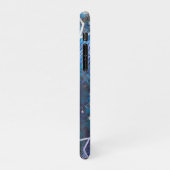 Weltraum-Hintergrund mit Sternen iPhone Hülle (Linke Seite)