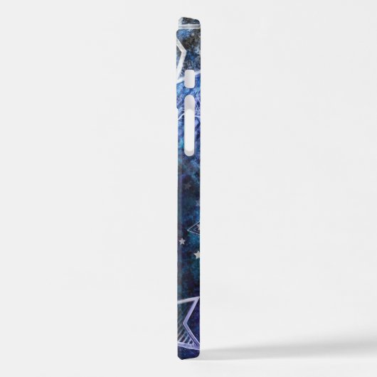 Weltraum-Hintergrund mit Sternen iPhone Hülle (Linke Seite)