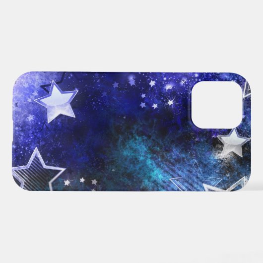 Weltraum-Hintergrund mit Sternen iPhone Hülle (Rückseite (Horizontal))