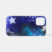 Weltraum-Hintergrund mit Sternen iPhone Hülle (Rückseite (Horizontal))