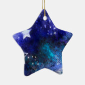 Weltraum-Hintergrund mit Sternen Keramik Ornament (Rechts)