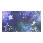 Weltraum-Hintergrund mit Sternen Kissenbezug (Rückseite-Links)