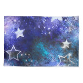 Weltraum-Hintergrund mit Sternen Kissenbezug (Rückseite)