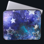 Weltraum-Hintergrund mit Sternen Laptopschutzhülle<br><div class="desc">Leerzeichen mit Sternen</div>