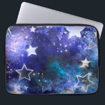 Weltraum-Hintergrund mit Sternen Laptopschutzhülle<br><div class="desc">Leerzeichen mit Sternen</div>