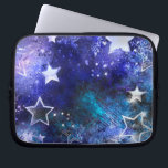 Weltraum-Hintergrund mit Sternen Laptopschutzhülle<br><div class="desc">Leerzeichen mit Sternen</div>