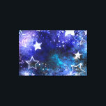 Weltraum-Hintergrund mit Sternen Leinwanddruck<br><div class="desc">Leerzeichen mit Sternen</div>