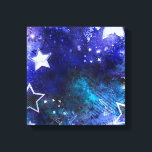 Weltraum-Hintergrund mit Sternen Leinwanddruck<br><div class="desc">Leerzeichen mit Sternen</div>