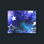 Weltraum-Hintergrund mit Sternen Leinwanddruck<br><div class="desc">Leerzeichen mit Sternen</div>