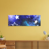Weltraum-Hintergrund mit Sternen Leinwanddruck (Insitu (Wohnzimmer))