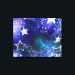 Weltraum-Hintergrund mit Sternen Leinwanddruck<br><div class="desc">Leerzeichen mit Sternen</div>