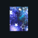 Weltraum-Hintergrund mit Sternen Leinwanddruck<br><div class="desc">Leerzeichen mit Sternen</div>