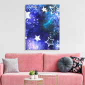 Weltraum-Hintergrund mit Sternen Leinwanddruck (Insitu (Wohnzimmer))