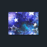 Weltraum-Hintergrund mit Sternen Leinwanddruck<br><div class="desc">Leerzeichen mit Sternen</div>