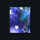 Weltraum-Hintergrund mit Sternen Leinwanddruck<br><div class="desc">Leerzeichen mit Sternen</div>