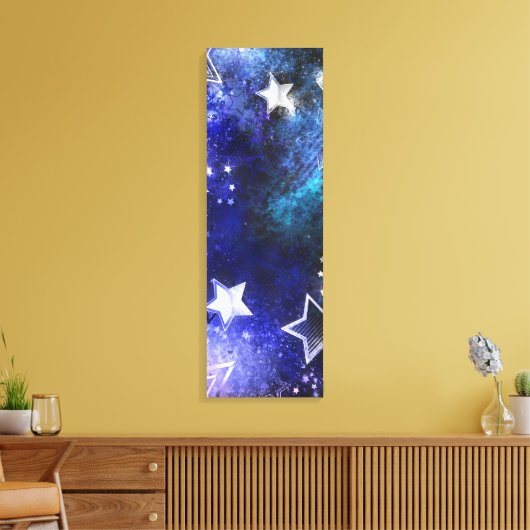 Weltraum-Hintergrund mit Sternen Leinwanddruck (Insitu (Wohnzimmer))