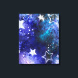 Weltraum-Hintergrund mit Sternen Leinwanddruck<br><div class="desc">Leerzeichen mit Sternen</div>