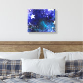 Weltraum-Hintergrund mit Sternen Leinwanddruck (Insitu (Schlafzimmer))