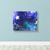 Weltraum-Hintergrund mit Sternen Leinwanddruck (Insitu (Holzboden))