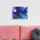 Weltraum-Hintergrund mit Sternen Leinwanddruck (Insitu (Wohnzimmer))