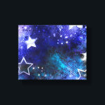 Weltraum-Hintergrund mit Sternen Leinwanddruck<br><div class="desc">Leerzeichen mit Sternen</div>