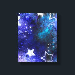 Weltraum-Hintergrund mit Sternen Leinwanddruck<br><div class="desc">Leerzeichen mit Sternen</div>