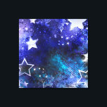 Weltraum-Hintergrund mit Sternen Leinwanddruck<br><div class="desc">Leerzeichen mit Sternen</div>